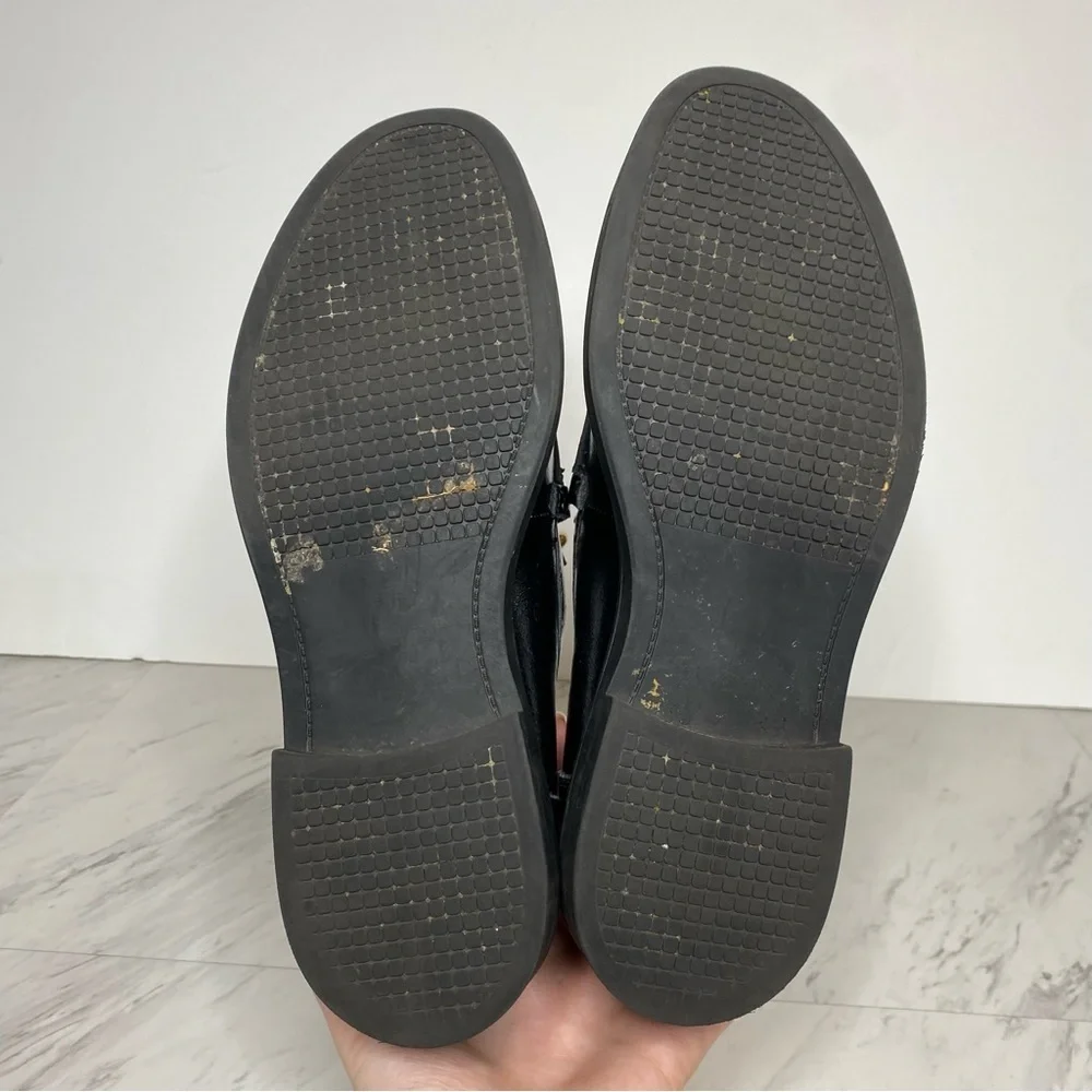 Steve Madden Karmine Black Leather Loafer 10M